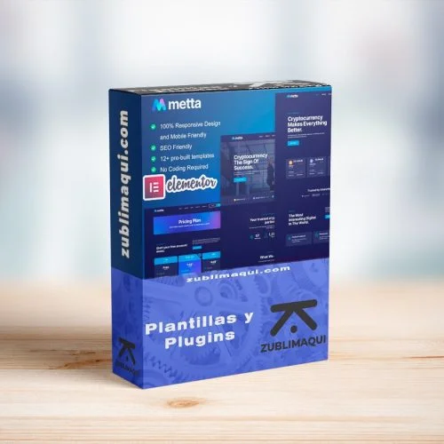 Metta - Cryptocurrency Blockchain & Bitcoin - Elementor Template Kit