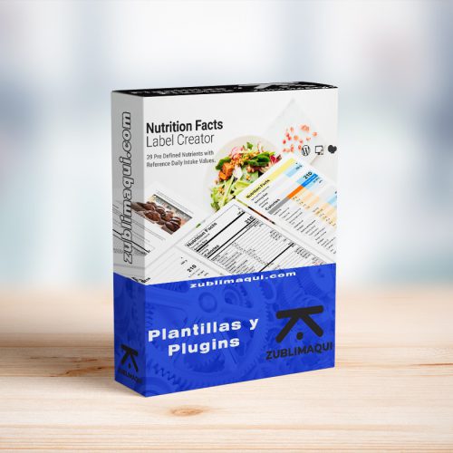 Nutrition Facts Label Creator for WPBakery 1.6.0